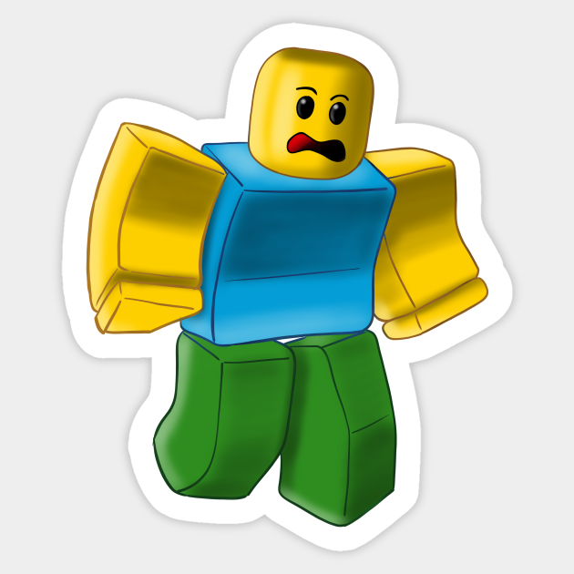 Roblox Noob - Roblox - Sticker | TeePublic